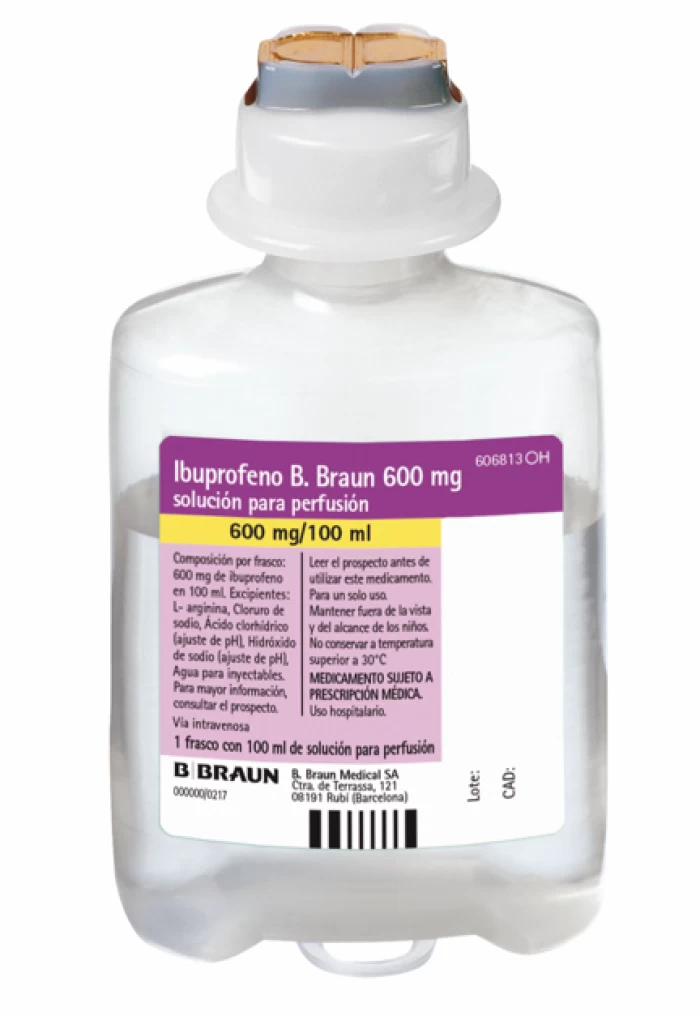 Ibuprofe 600mg/100ml ampolla